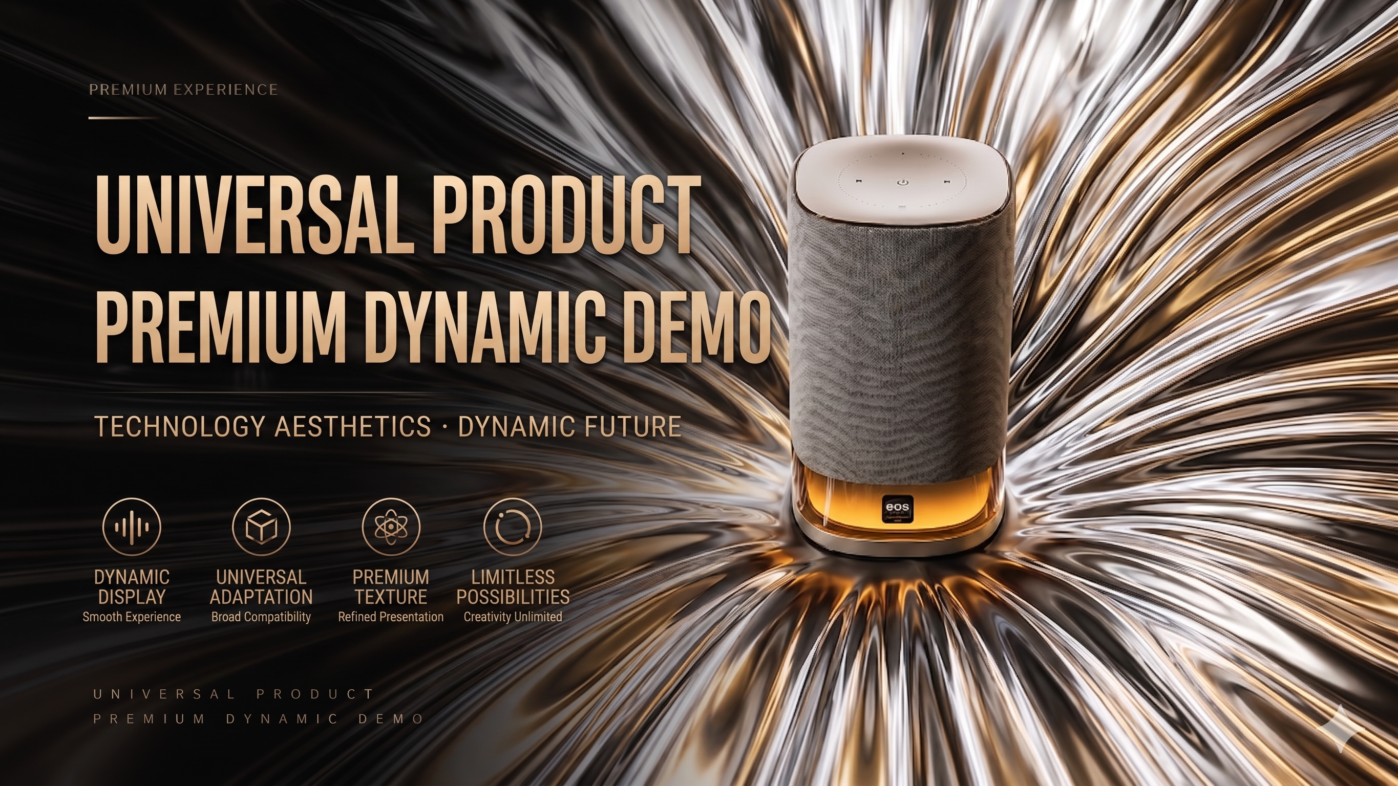 High-end kinetic effect demonstration of general products