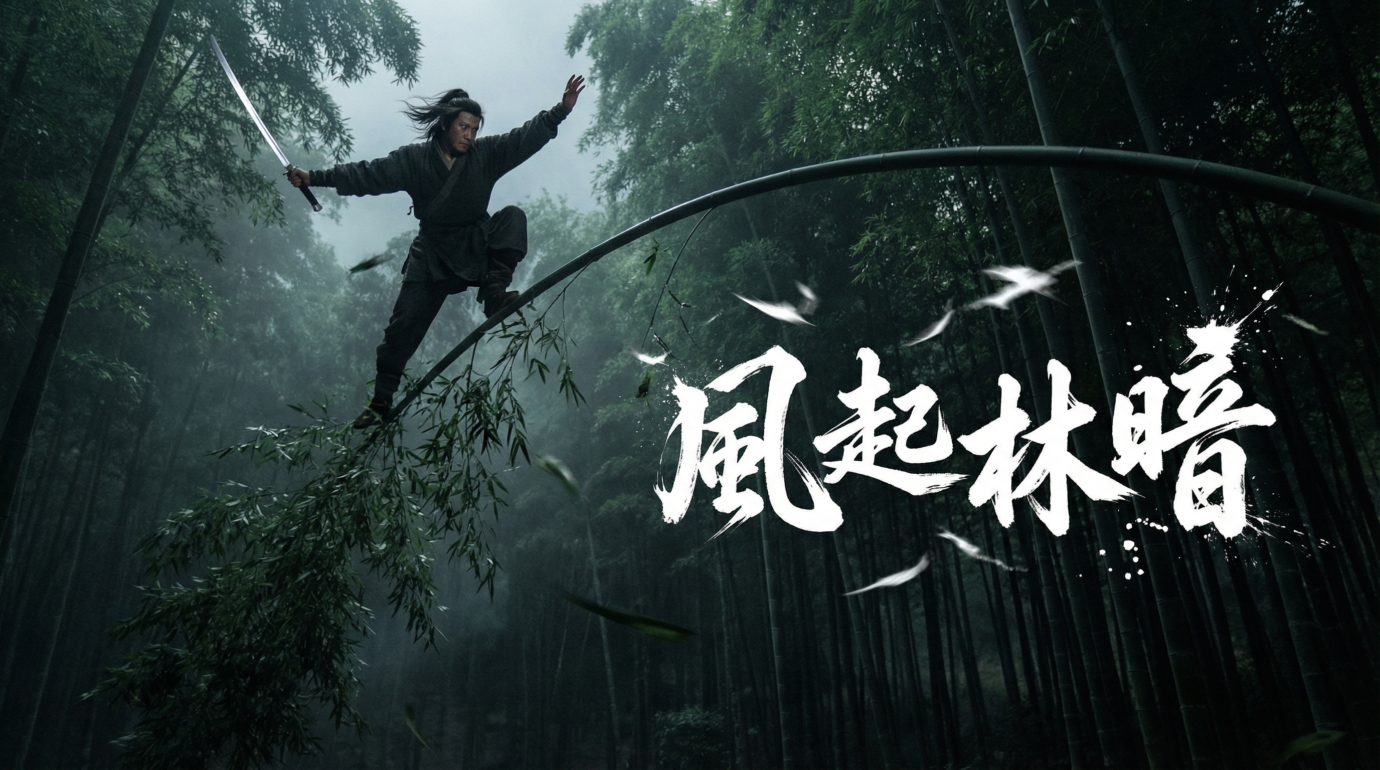 Wind Rises in Dark Forest — Retro Wuxia Film 